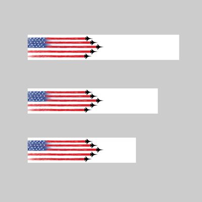 American flag with jets