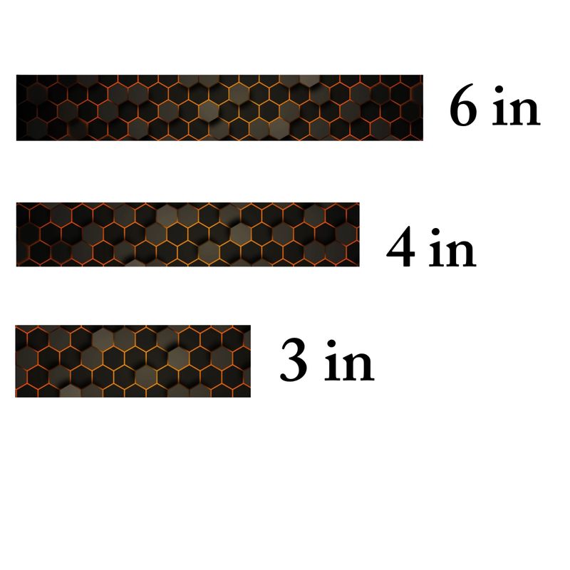 Black &amp; Orange &amp; Gray Honeycomb