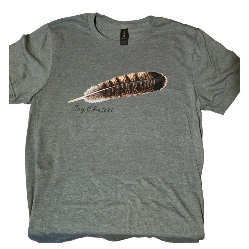 Heather Green Turkey Feather Shirt