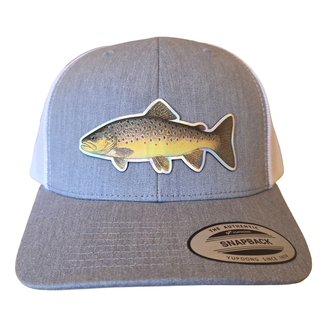 Brown Trout / Heather Gray / White