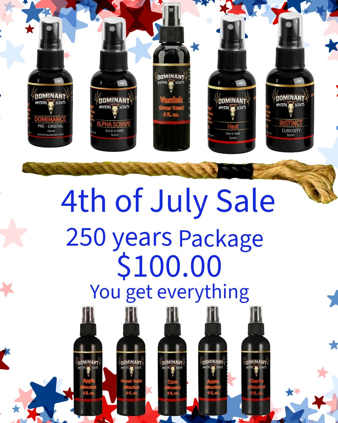 250 Years 4th of July package