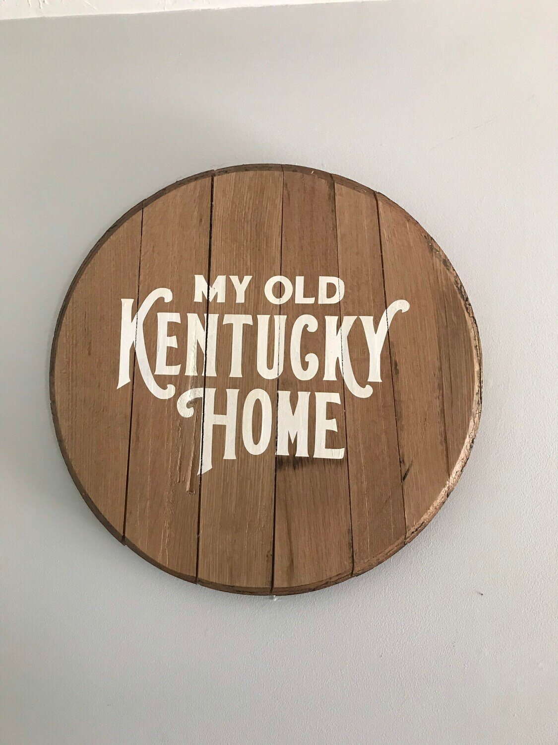 My Old Kentucky Home Bourbon Barrel head, personalized, monogram, guestbook, wedding,  guest book