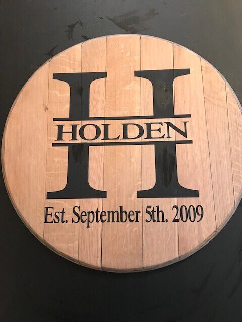 Bourbon Barrel Wedding guestbook