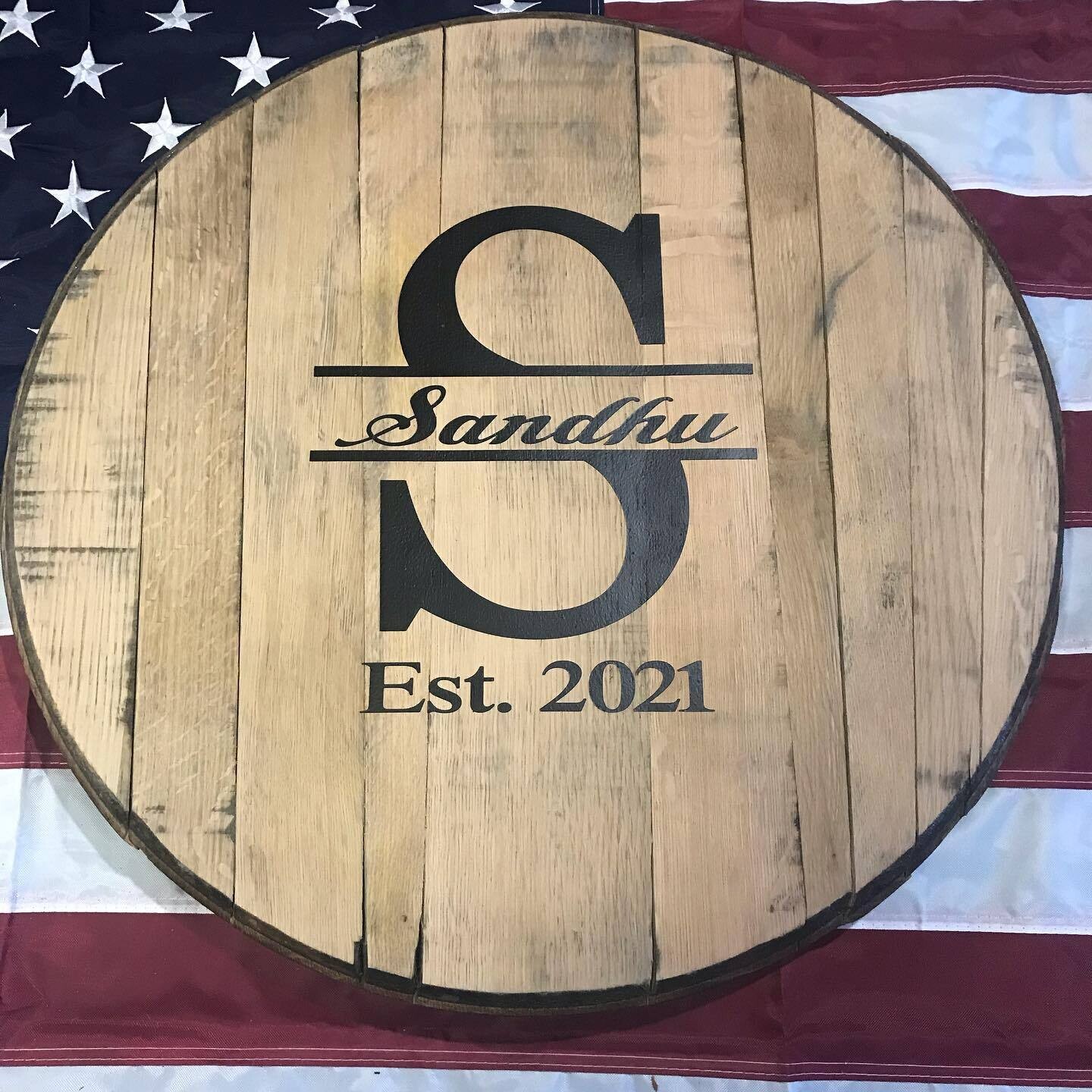 Bourbon Barrel Wedding guestbook
