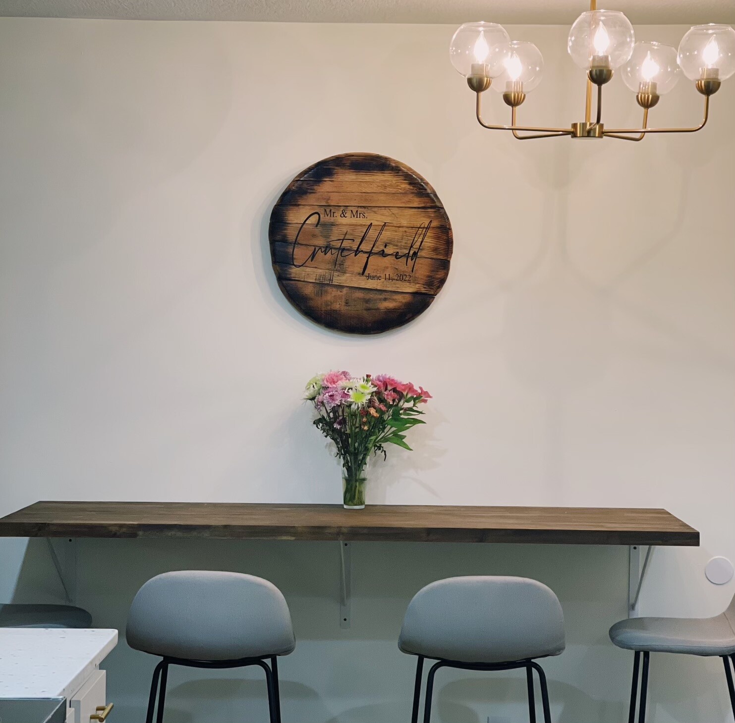 Bourbon Barrel Wedding guestbook