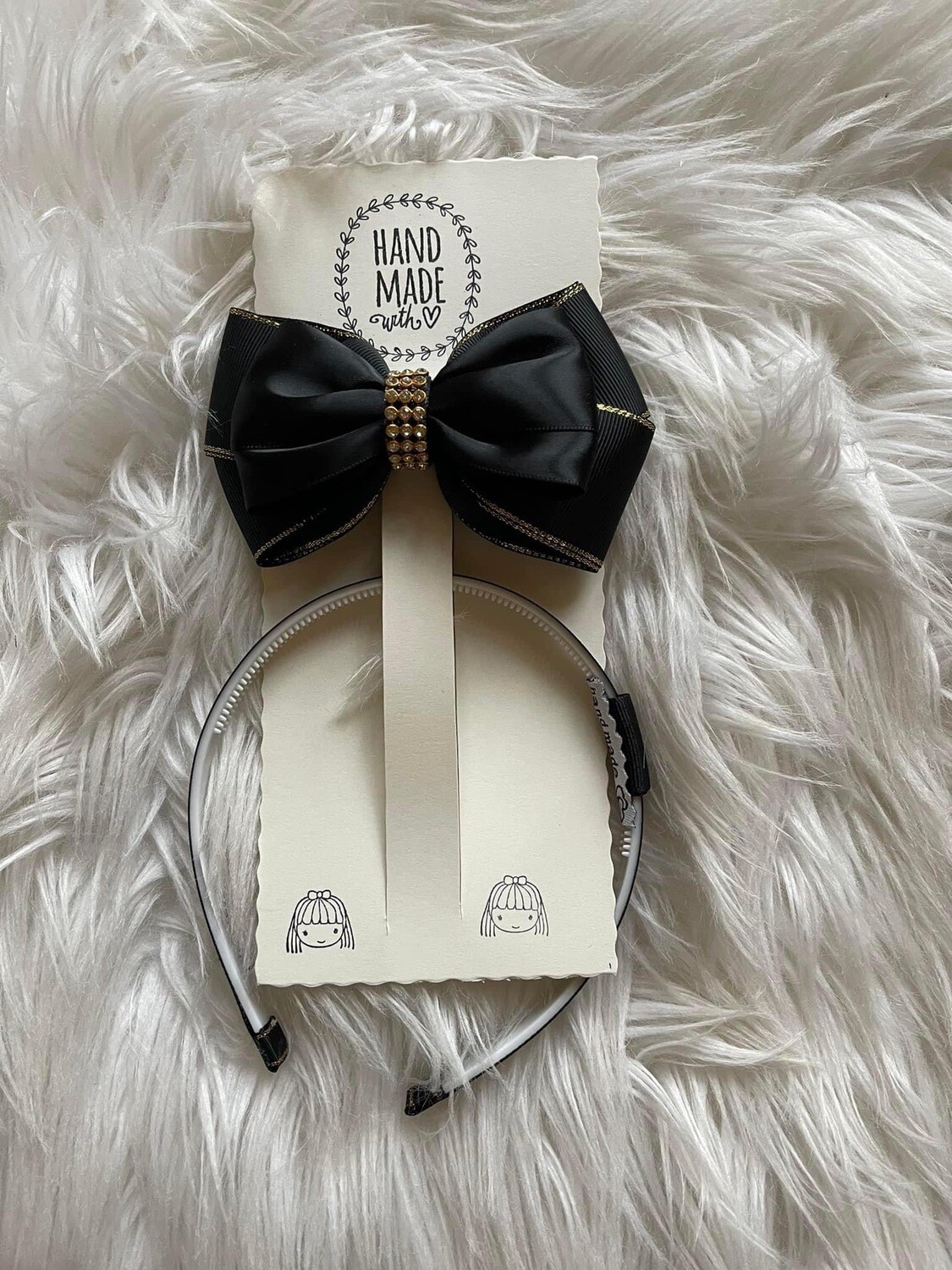 Girl Green Bow /w headpiece