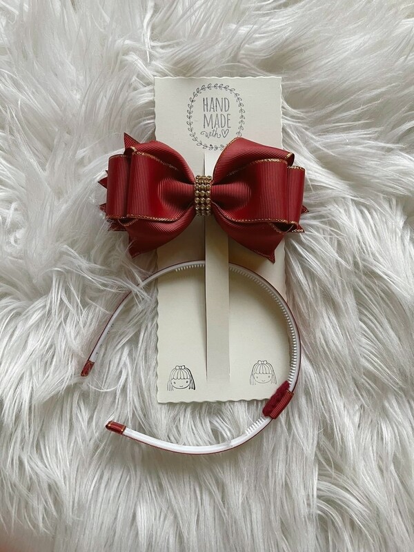 Girl Red Bow /w headpiece Girl Red Bow /w headpiece
