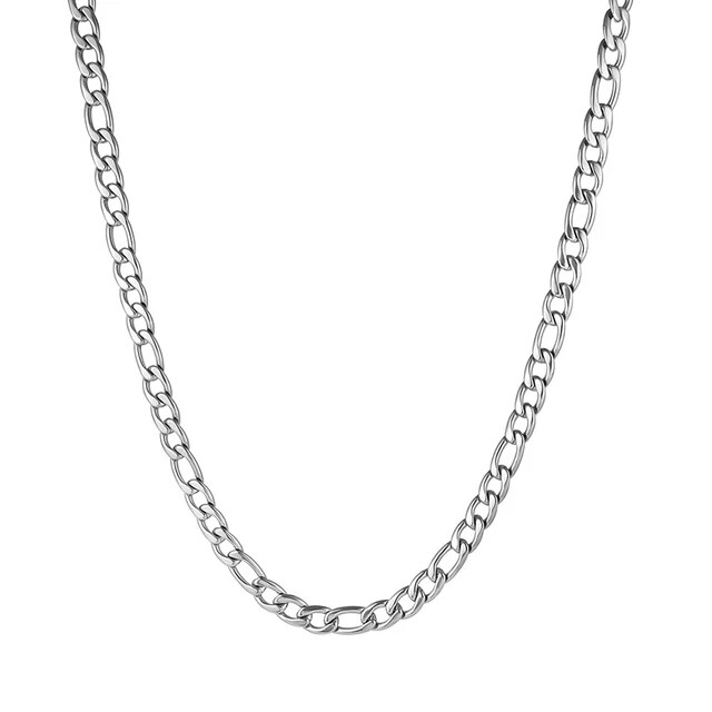 Figaro Edelstahl Kette 60cm