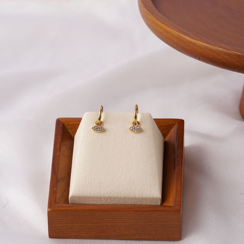 Glittering Almond - Edelstahl Ohrringe