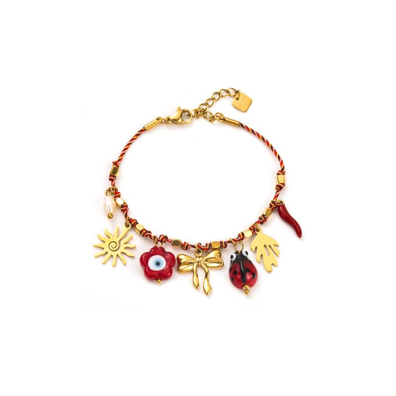 Galea - Edelstahl Armband - Rot