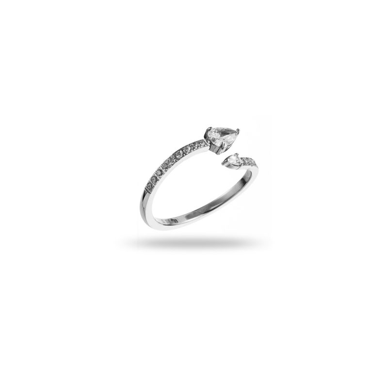 Leda - Edelstahl Ring - Silber