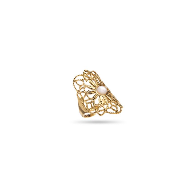 Steinring mit Ornament