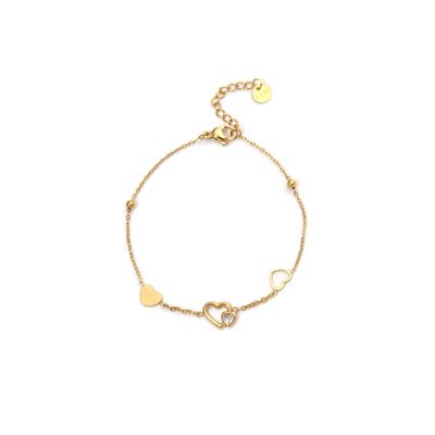Heart- Edelstahl Armband