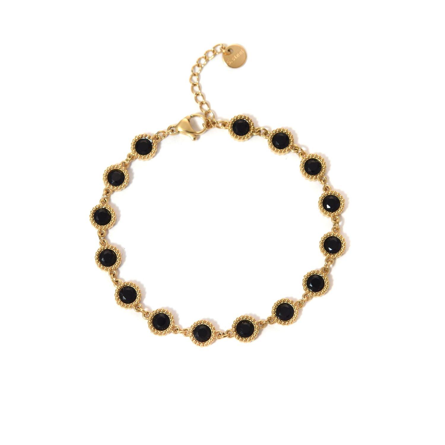 Round Stone - Edelstahl Armband