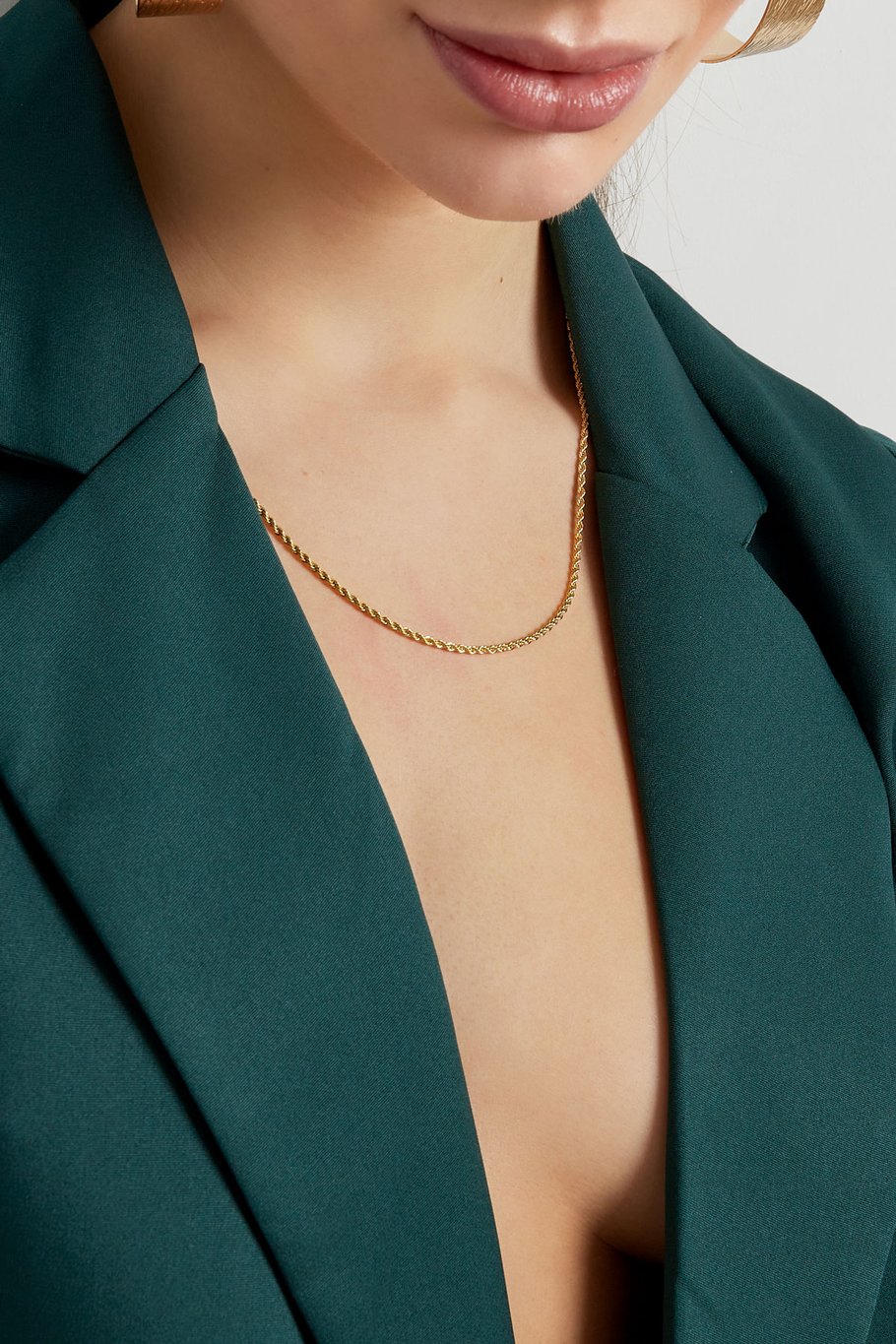 Samara- Edelstahl Kette 50cm - Breite 2mm