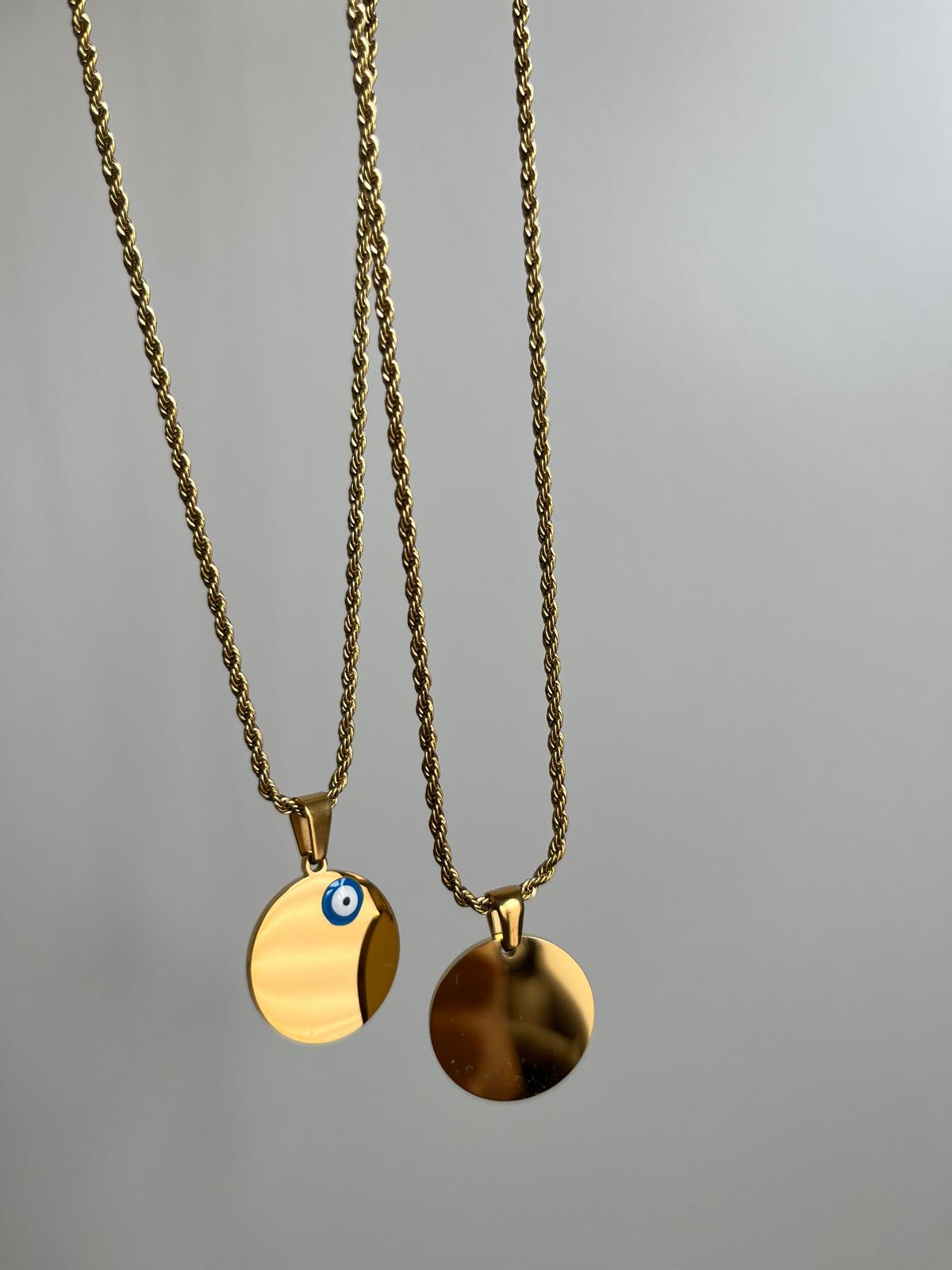 Personalisierte Halskette - 2cm - mit Nazar