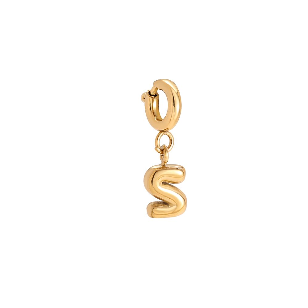 Bubble Letter Charm - S Bubble Letter Charm - S
