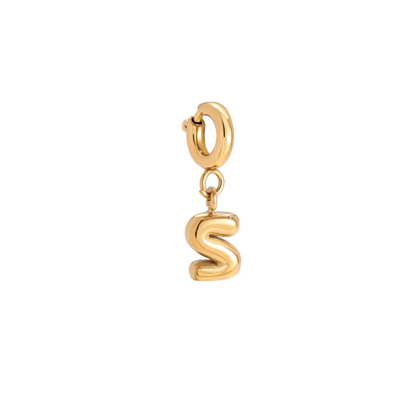 Bubble Letter Charm - S
