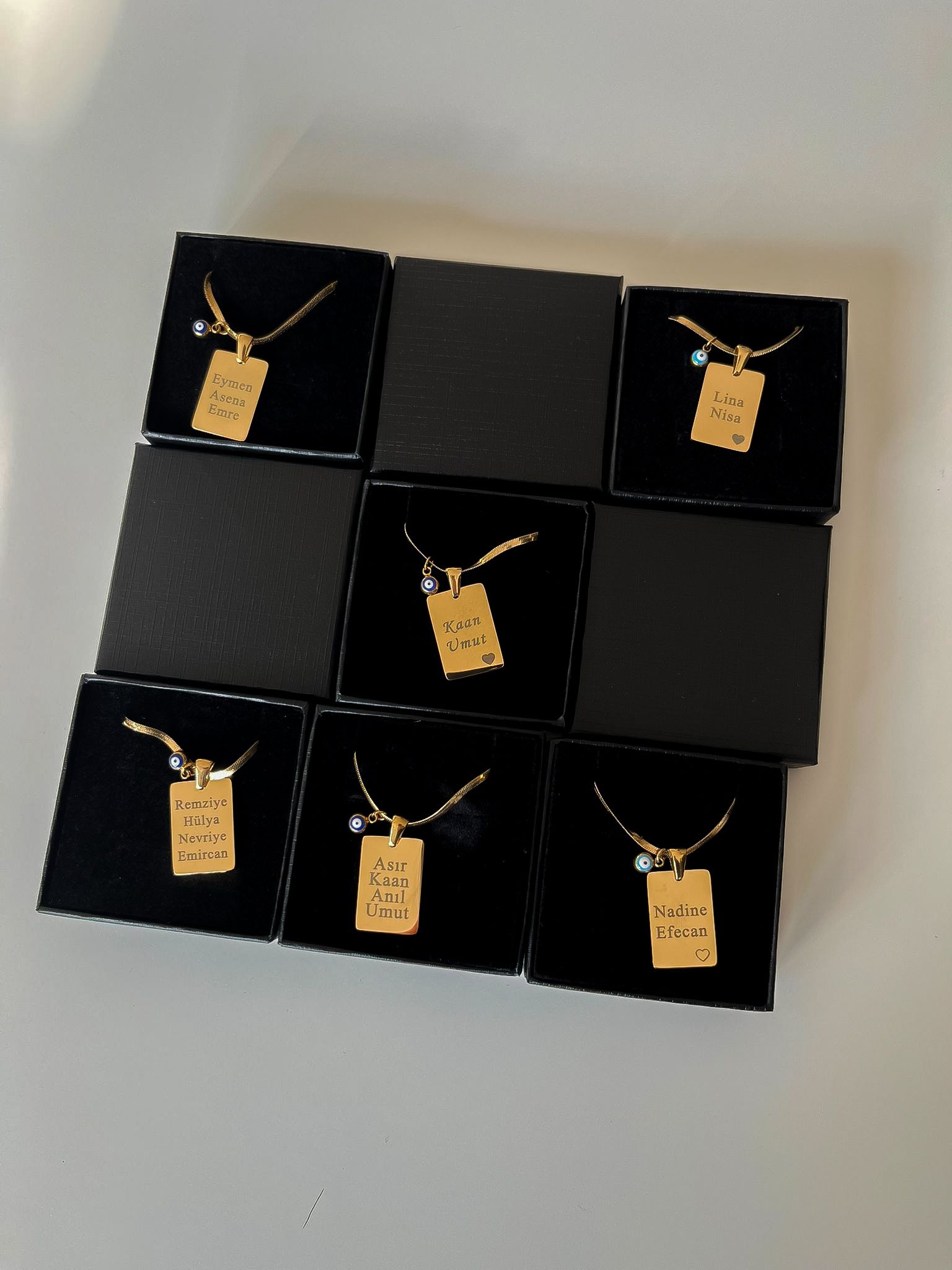 Personalisierte Halskette mit Nazar