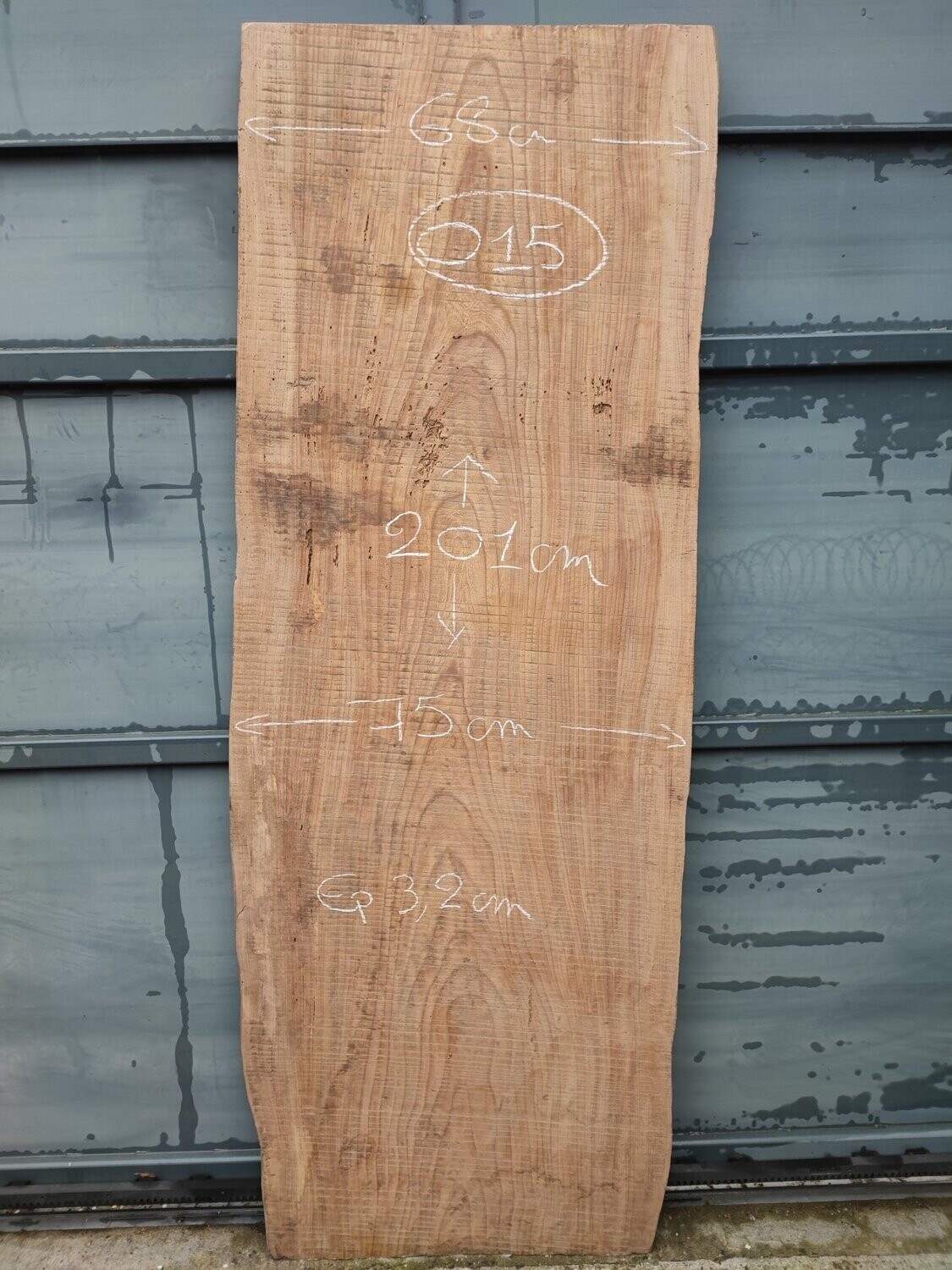 Plateau planche orme bois brut