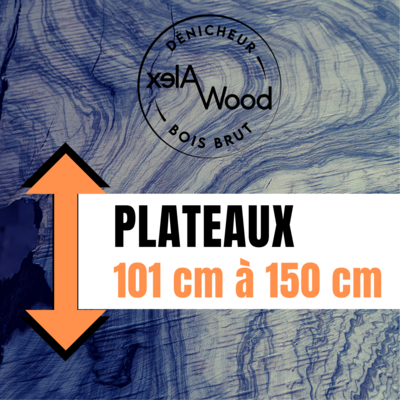 Planches bois brut de 101 à 150 cm de long