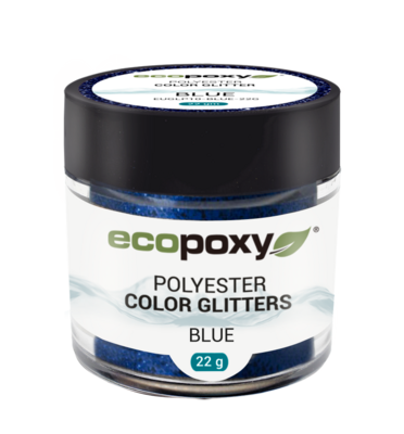 Glitter Polyester Bleu/Blue Contenance 22g