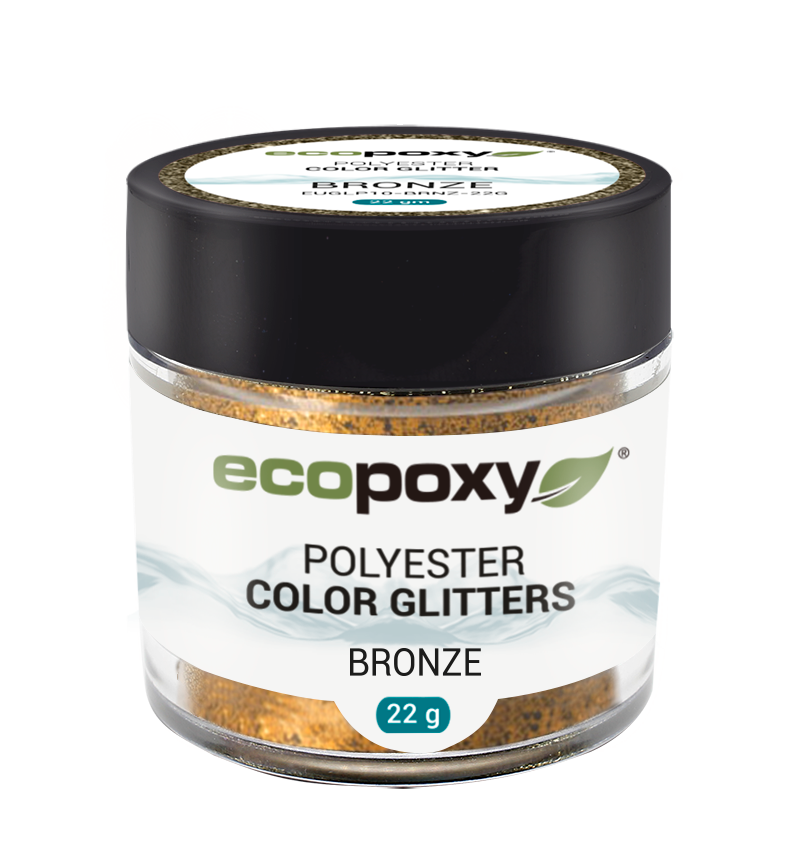 Paillettes de polyester Ecopoxy BRONZE