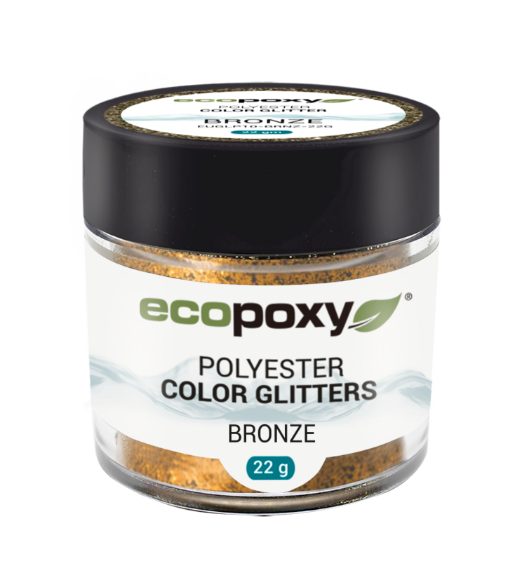 Paillettes de polyester Ecopoxy BRONZE