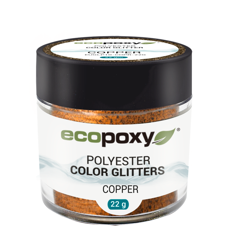 Glitter Polyester Copper Contenance 22g