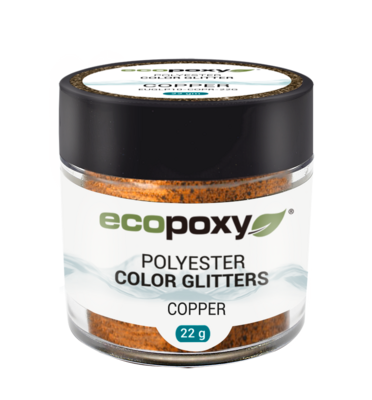 Glitter Polyester Copper Contenance 22g