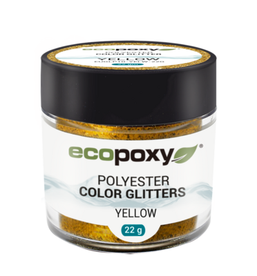 Glitter Polyester Jaune/Yellow Contenance 22g