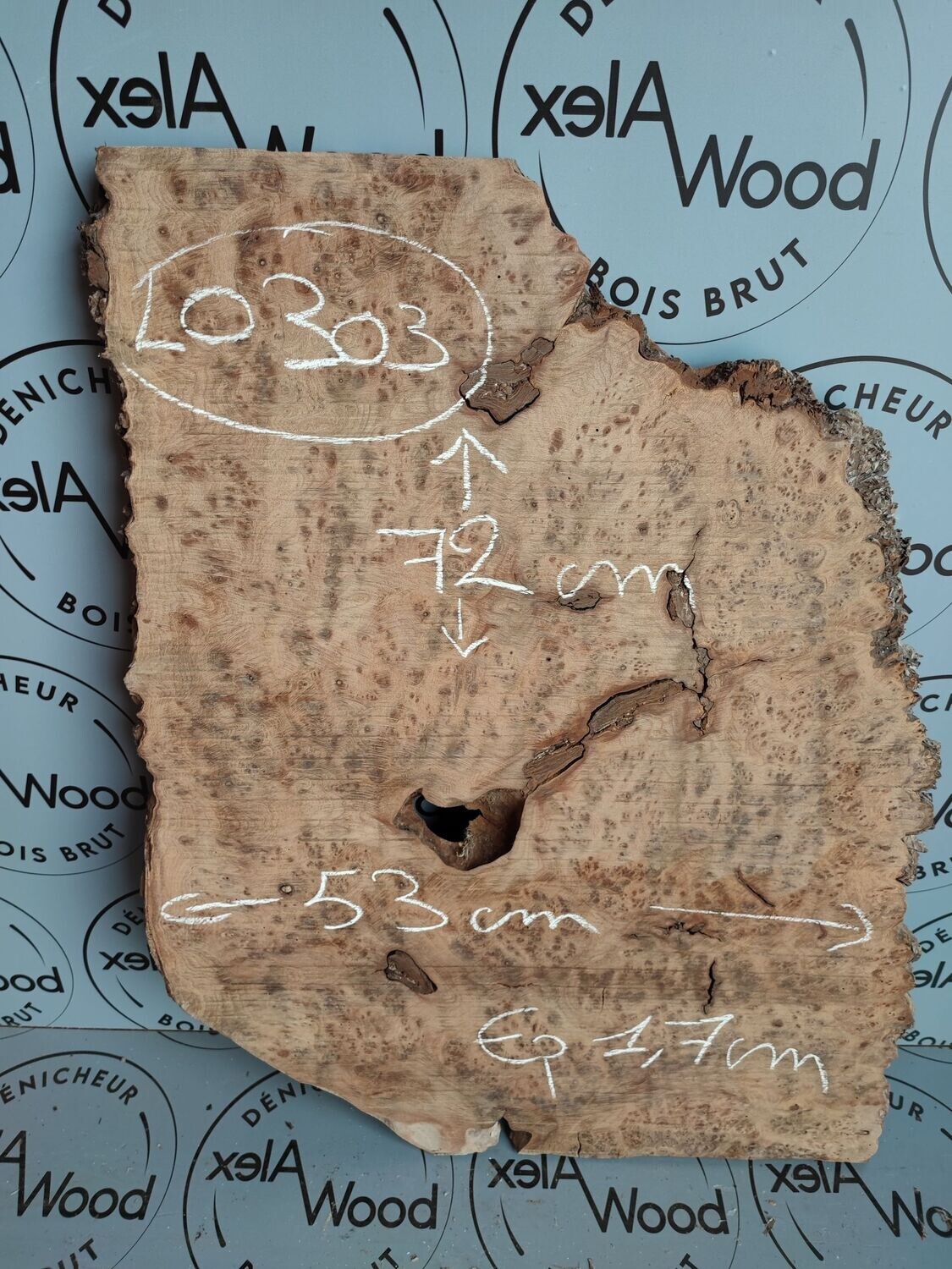 Plateau de loupe d'orme - LO303