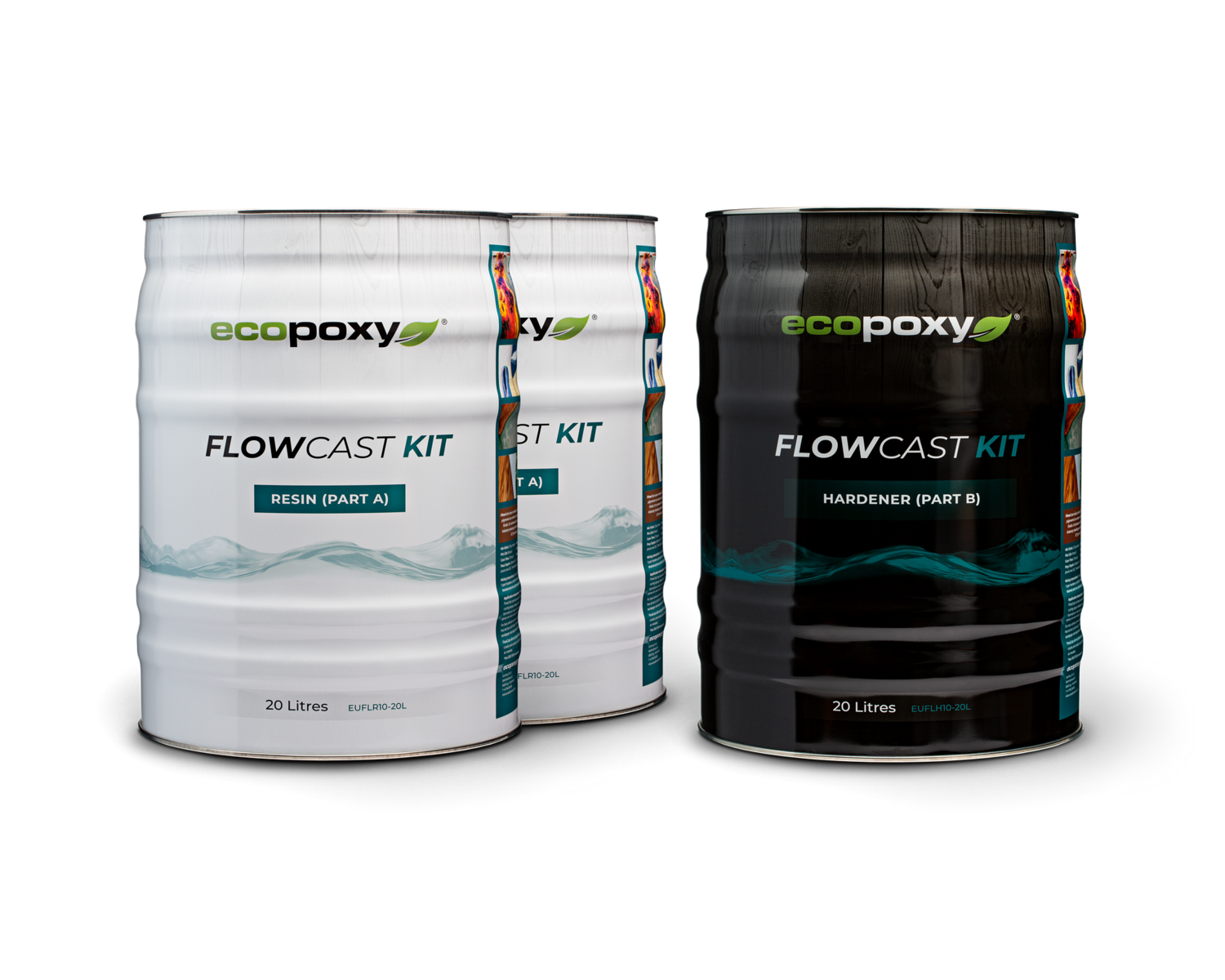 Kit résine époxy Ecopoxy FlowCast® 60L