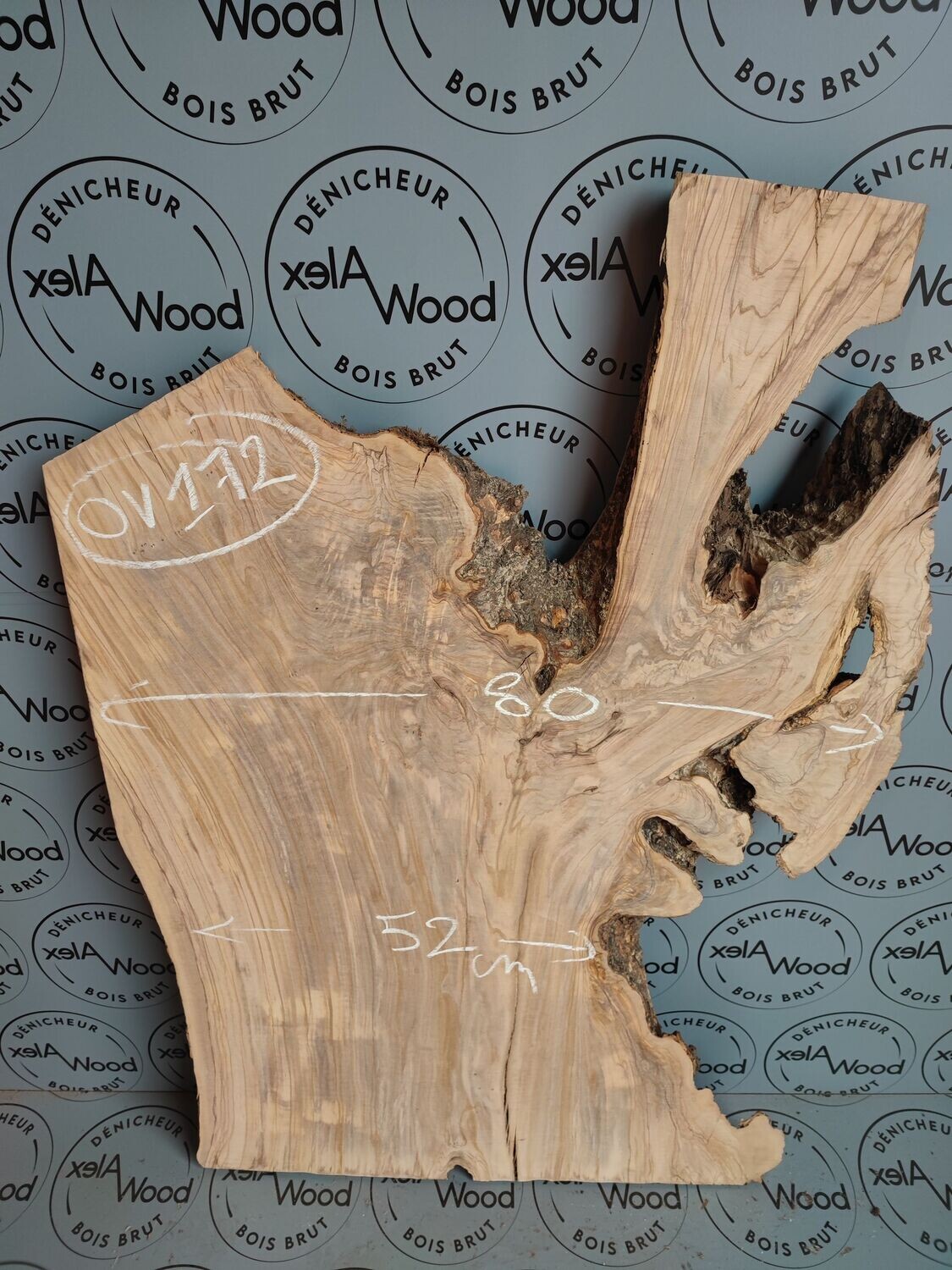 Plateau bois d'olivier idéal table basse résine époxy - OV172