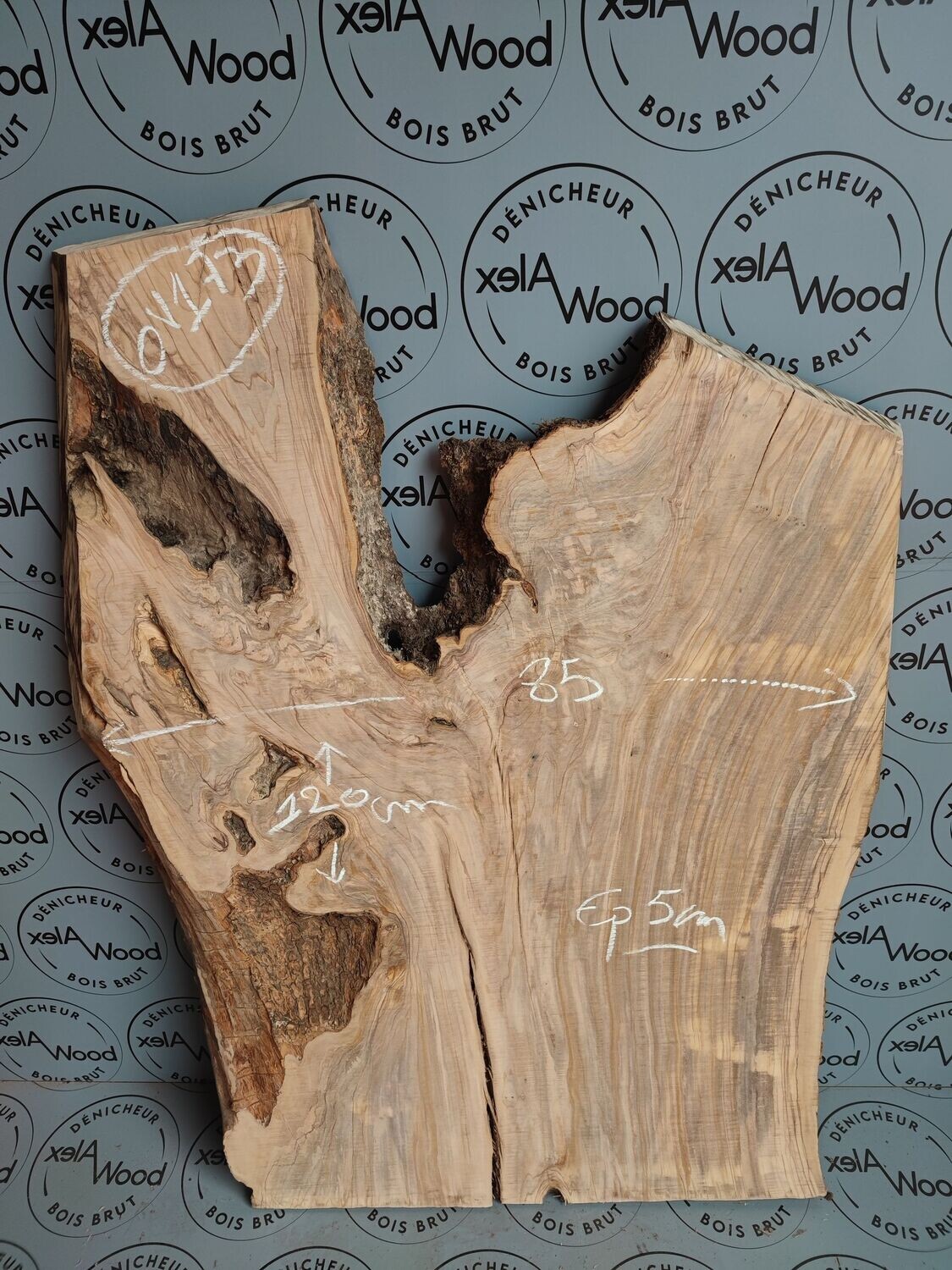 Plateau large bois d'olivier - OV173