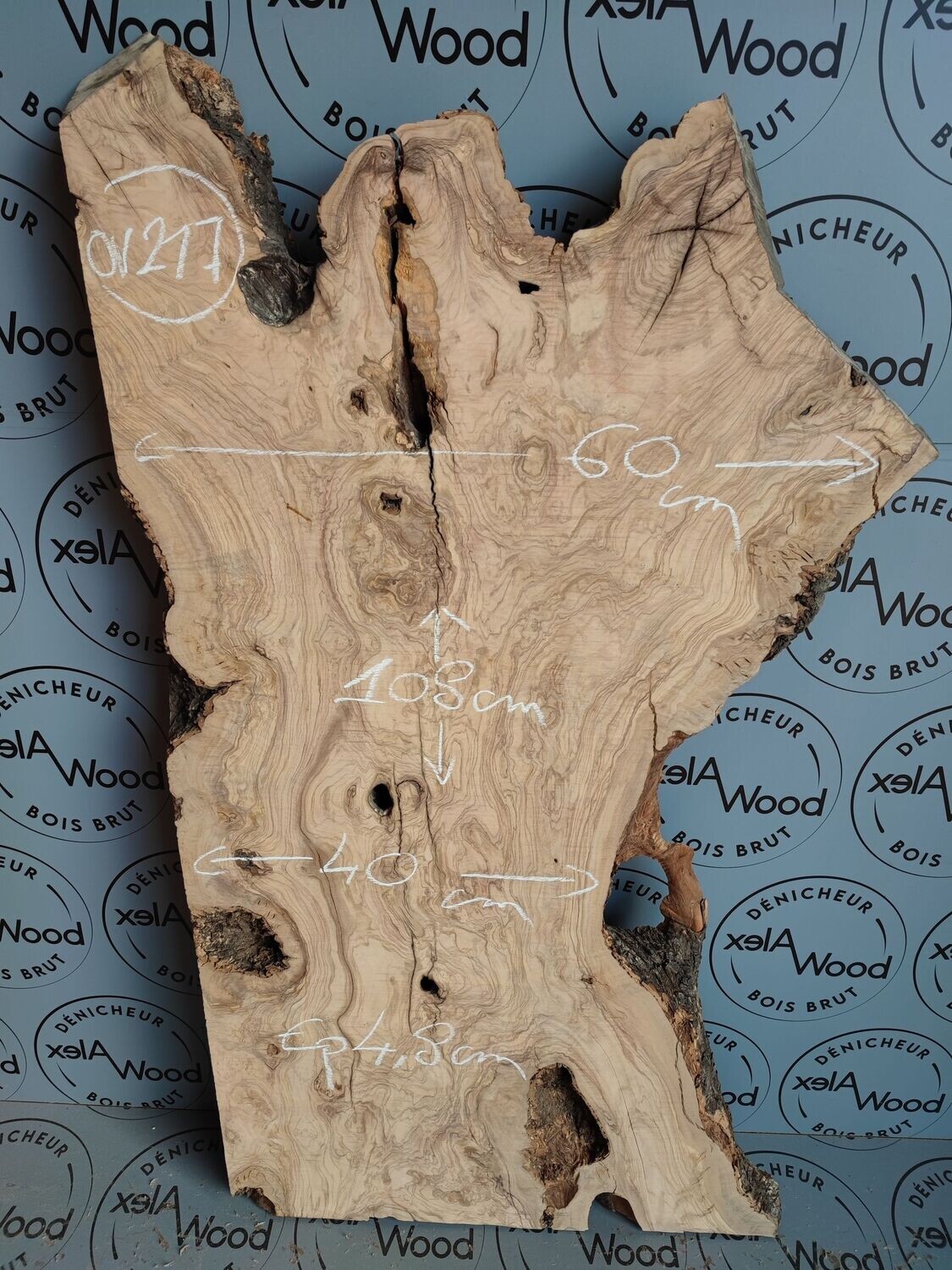 Planche En Bois D'olivier Séchée Au Four - Bois Dur, Idéale Pour Bricolage Ou Décoration