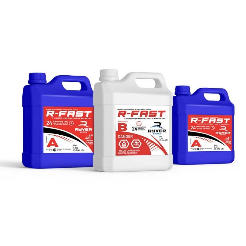 Résine époxy transparente anti UV RYVER EPOXY idéale planche de présentation
