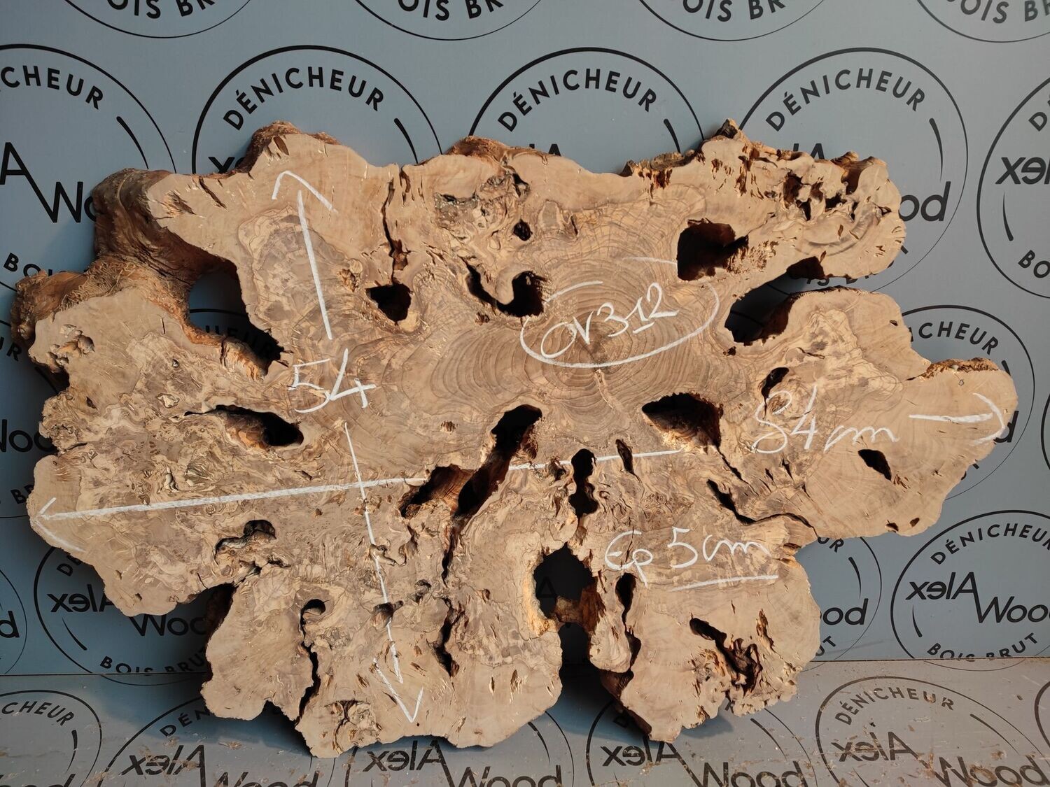 Planche En Olivier Séchée Au Four 76x18x4 Cm - Bois Naturel Avec Résine époxy Pour Bricolage Créatif