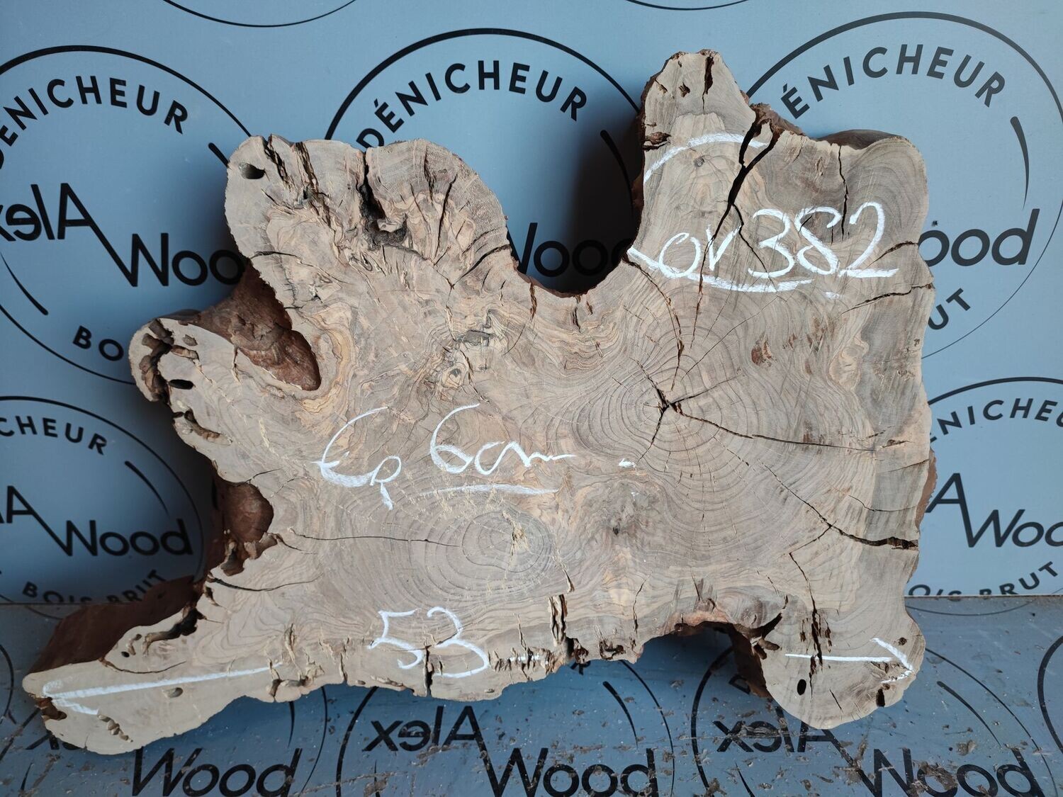 Plateau épais bois d'olivier idéal table basse résine époxy - OV382 Plateau épais bois d'olivier idéal table basse résine époxy - OV382