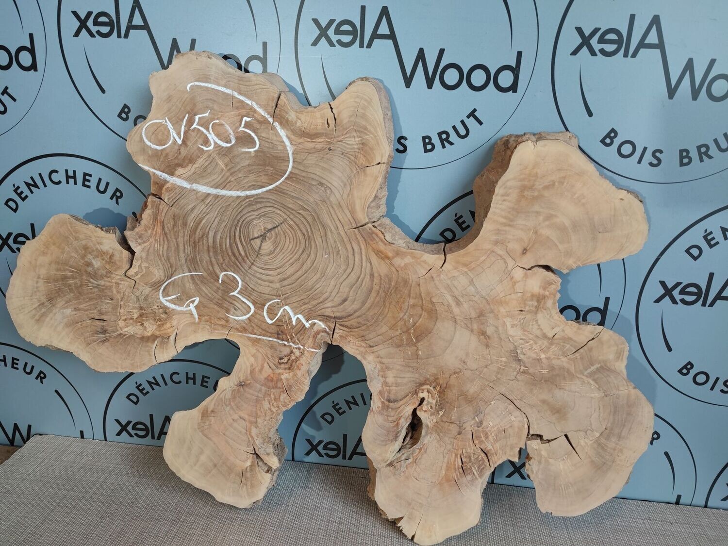 Rondelle bois d'olivier idéal résine époxy - OV505