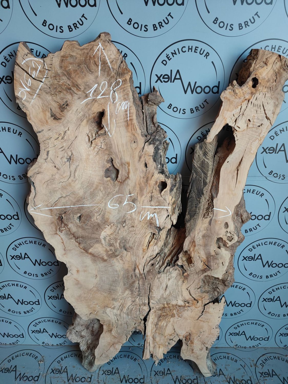 Plateau bois d'olivier idéal table résine époxy - OV661