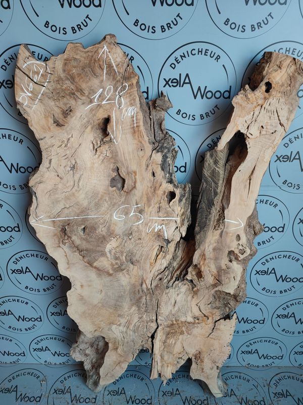 Plateau bois d'olivier idéal table résine époxy - OV661