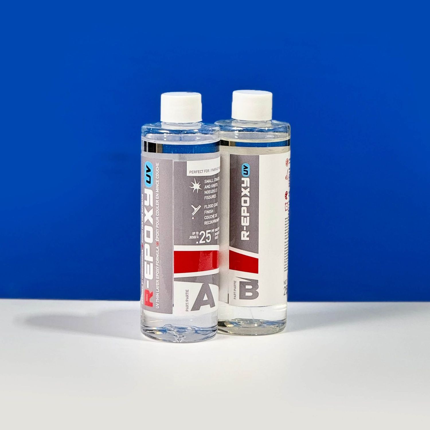 Résine époxy RYVER EPOXY pour glaçage, recouvrement, remplissage de nœuds et fissures dans le bois
