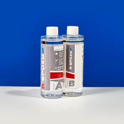 Résine époxy RYVER EPOXY pour glaçage, recouvrement, remplissage de nœuds et fissures dans le bois