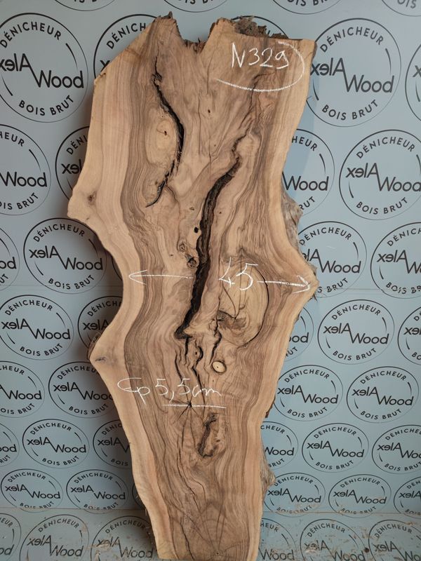 Plateau de noyer bois brut - N329 Plateau de noyer bois brut - N329