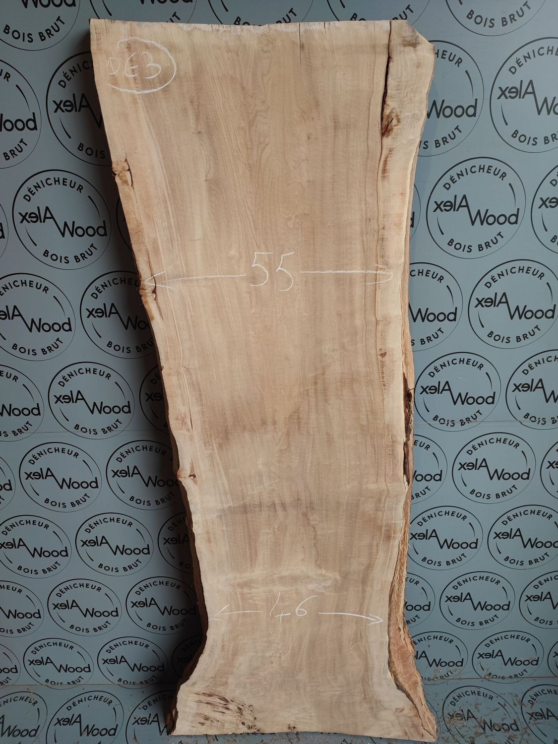 Plateau planche bois brut
