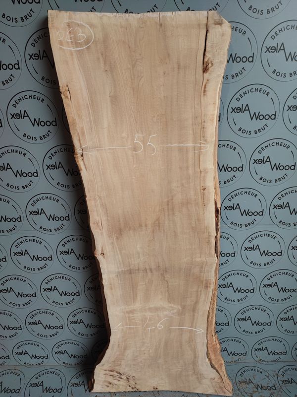 Plateau planche bois brut