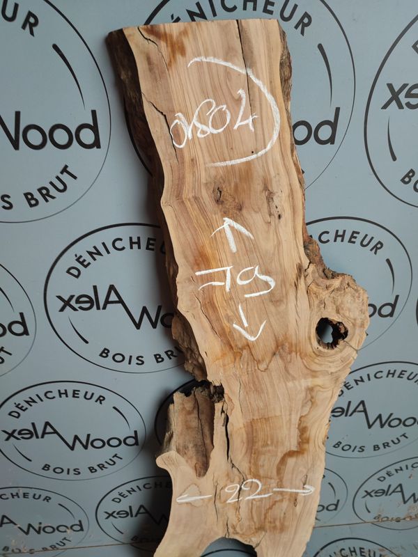 Planche bois d'olivier live edge - OV804