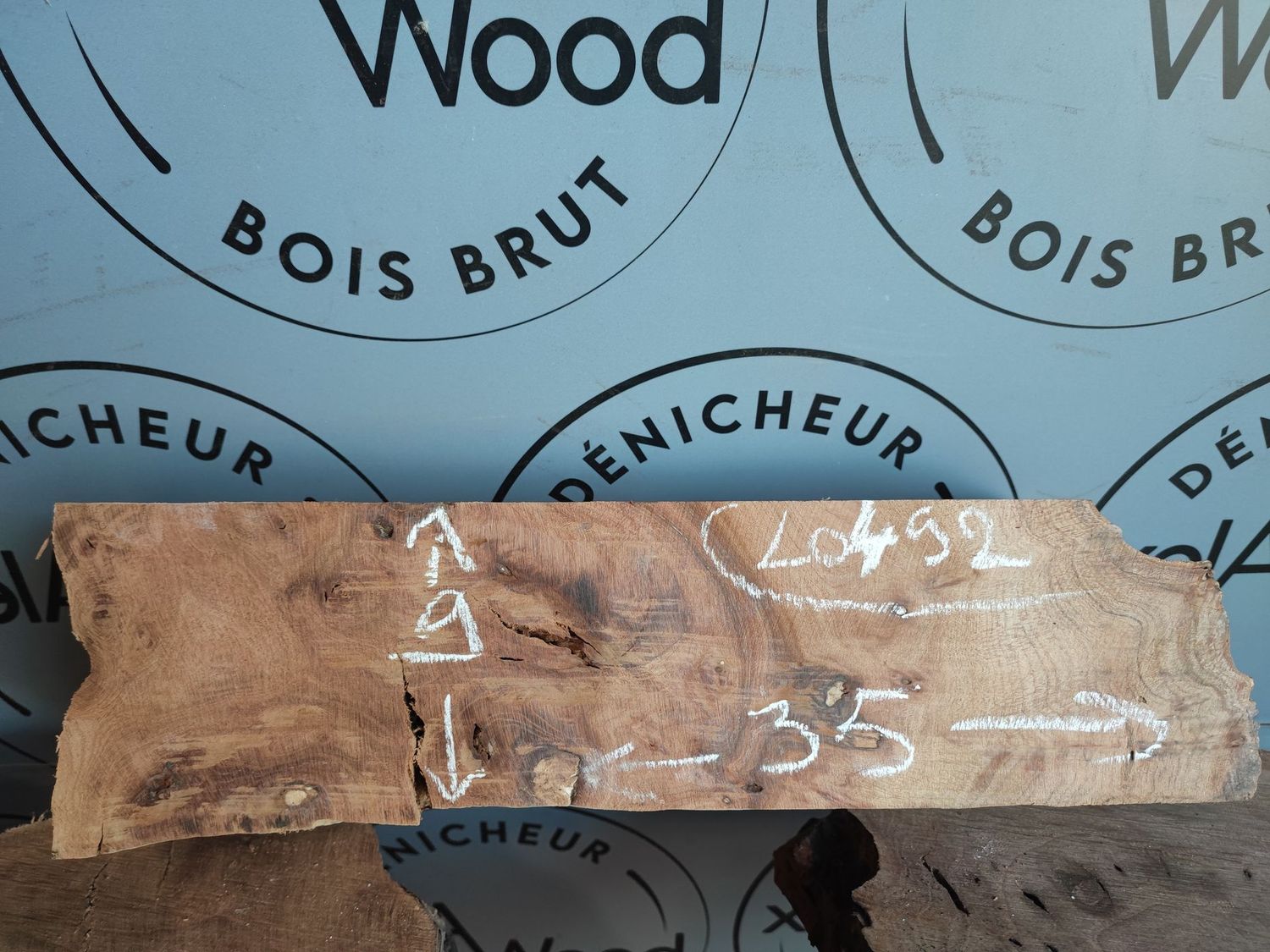 Bloc de loupe d'orme bois brut - LO492