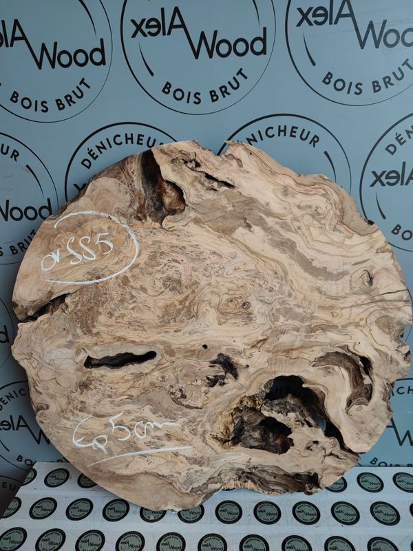 Disque raboté bois d'olivier massif - OV885